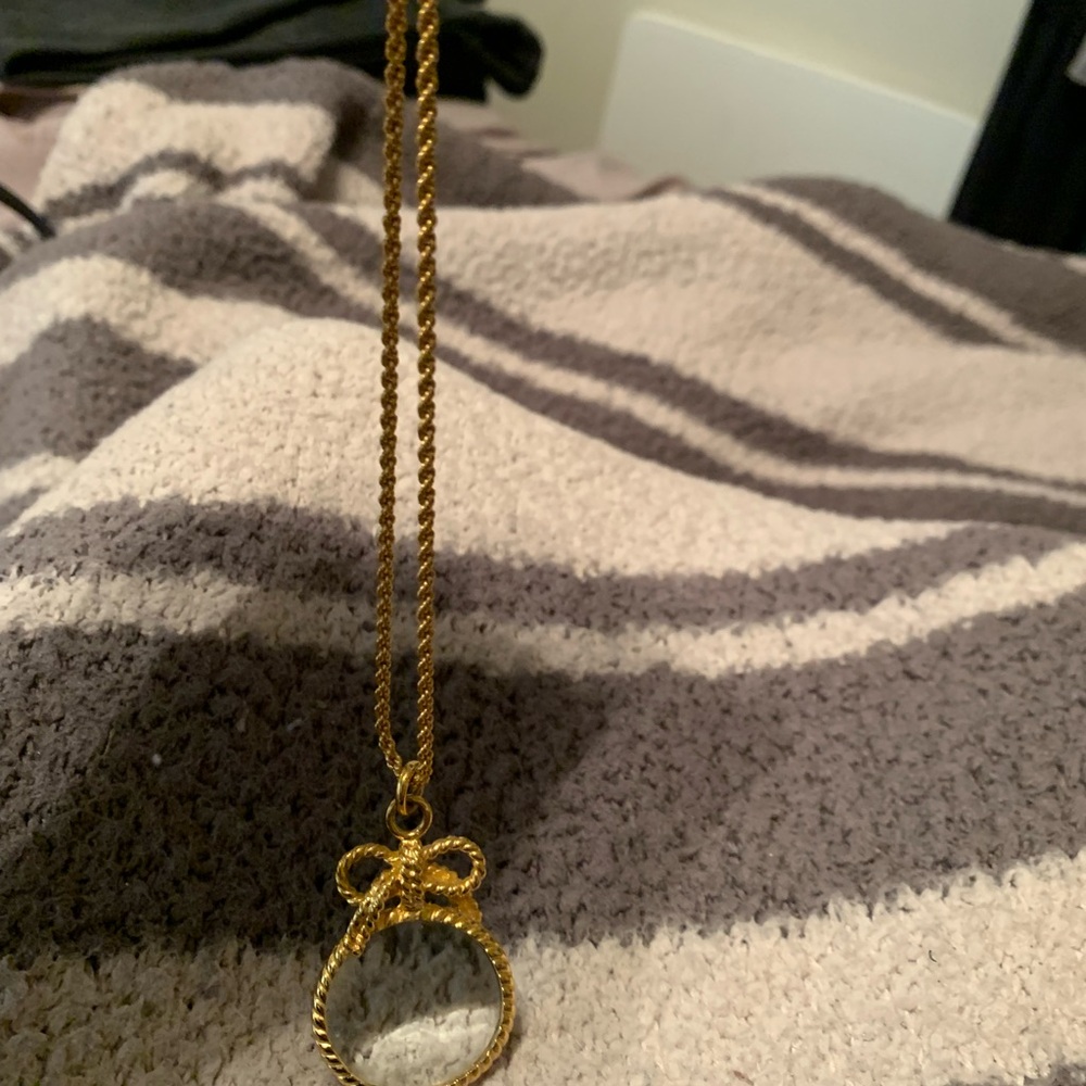 2 Magnifier necklaces JoanRivers retired gold tone, silver tone new & unmarked - Picture 7 of 8